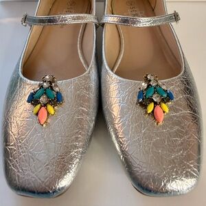 Upcycled vintage French shoe clips art deco mid century Colorful Embellishments